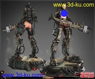 3D打印模型剑灵女性角色的图片