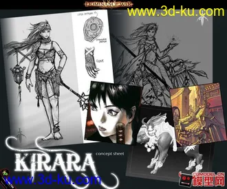 3D打印模型剑灵女性角色的图片