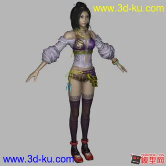 3D打印模型最终幻想女性角色的图片