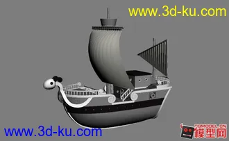 3D打印模型Q版黄金梅丽号的图片