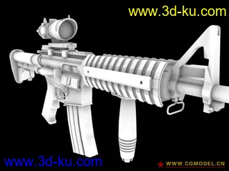 3D打印模型精细M4A1—带战术挂件的图片