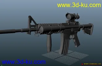 3D打印模型精细M4A1—带战术挂件的图片