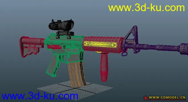 精细M4A1—带战术挂件模型的图片5