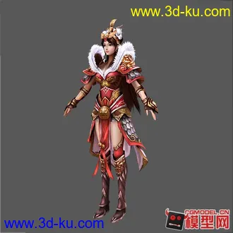 3D打印模型战士-女的图片