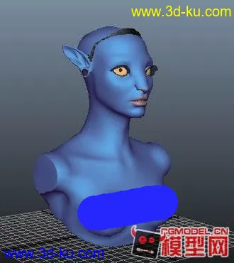3D打印模型<阿凡达>纳威公主是OBJ文件的的图片