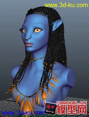 3D打印模型<阿凡达>纳威公主是OBJ文件的的图片