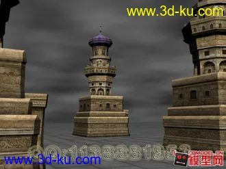 3D打印模型精品收集的建筑天空场景05的图片
