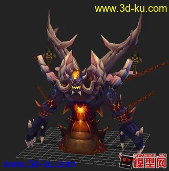 3D打印模型炎魔怪的图片