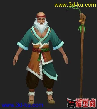 3D打印模型老者的图片