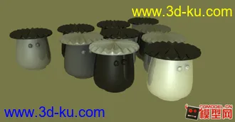 水杯 桃太郎可爱水杯 生活用品模型的图片