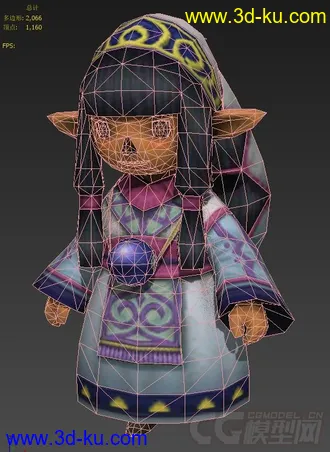 3D打印模型小女孩子 经典游戏出的东东就是不一样的图片