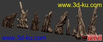 3D打印模型自己練習做的石頭的图片