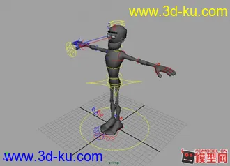 3D打印模型人物 动画 骨骼  绑定的图片