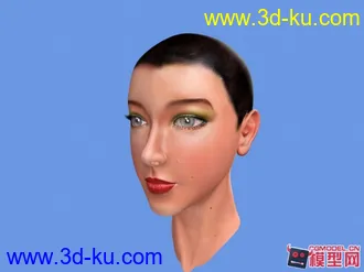 女头部  模型加材质···的图片