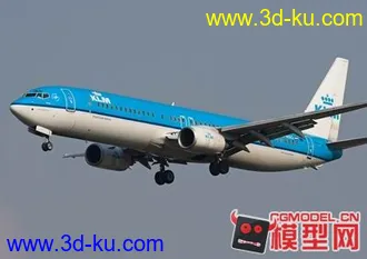 3D打印模型写实 逼真材质波音737客机的图片