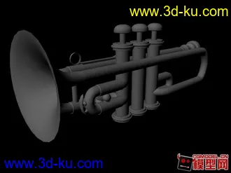 3D打印模型小号建模的图片
