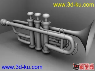 3D打印模型小号建模的图片