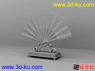 3D打印模型折扇有贴图的图片