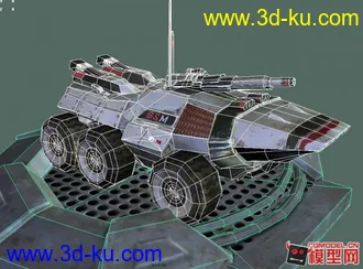 3D打印模型科幻装甲车的图片