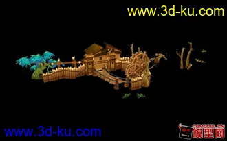 3D打印模型Q版场景的图片