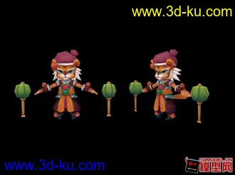 3D打印模型卡通老虎的图片