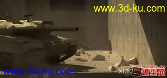 3D打印模型坦克战争场景的图片