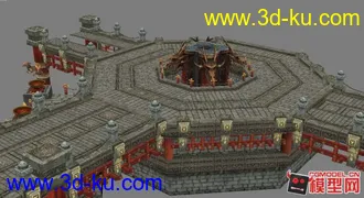 《轩辕传奇》之轩辕城皇屋及其它3D场景模型下载的图片
