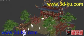 《轩辕传奇》之轩辕城皇屋及其它3D场景模型下载的图片