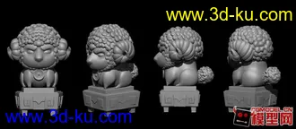 3D打印模型愤怒的小绵羊的图片