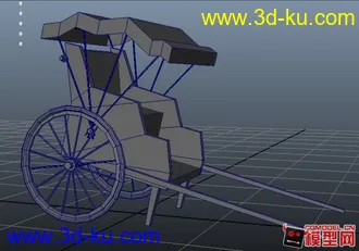 3D打印模型一个黄包车的图片