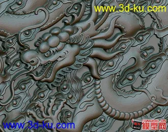 群龙戏水浮雕门模型下栽的图片
