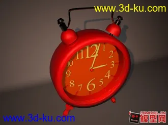 3D打印模型小闹钟。的图片