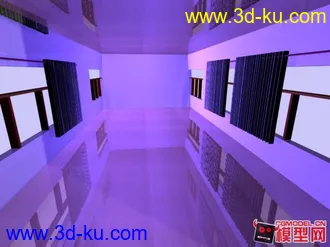 3D打印模型深蓝 V 字 别墅的图片