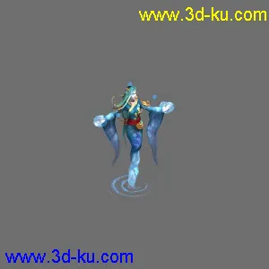 3D打印模型MAX角色动作特效经典之作二十八星宿（水）李瑾_侯一涛的图片