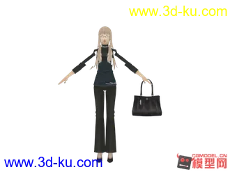 3D打印模型一个时尚女性，有需要的带走啊！！的图片