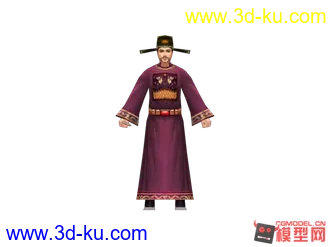 3D打印模型一个古代大臣模贴，需要的带走啊的图片