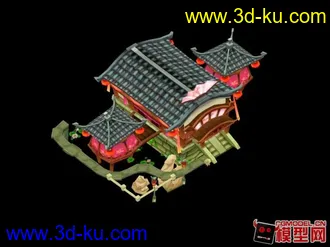3D打印模型一个卡通可爱的场景，需要的带走了啊~~的图片