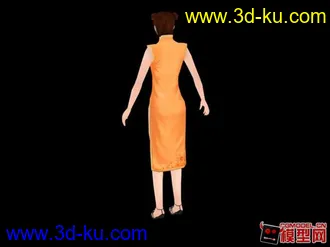 3D打印模型旗袍女女，需要的拿走啊~~的图片