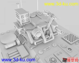 我在学习期间做的坦克车模型~的图片