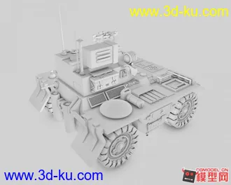 我在学习期间做的坦克车模型~的图片