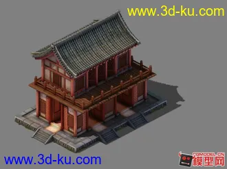 中国古建筑模型下载《有材质贴图》的图片