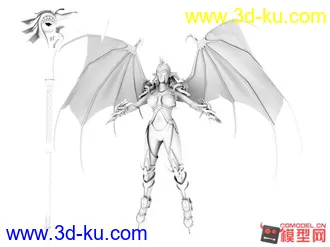 3D打印模型蝙蝠女的图片