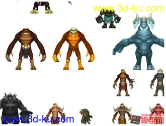3D打印模型《火炬之光2》怪物合集的图片