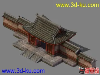 中国古建筑模型下载《有材质贴图》3 《帮忙顶下》 谢谢~！！的图片