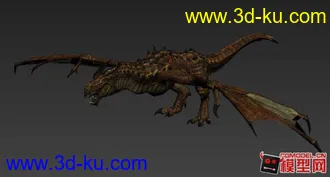 3D打印模型很酷的一条龙的图片