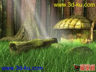 3D打印模型精致的木屋的图片