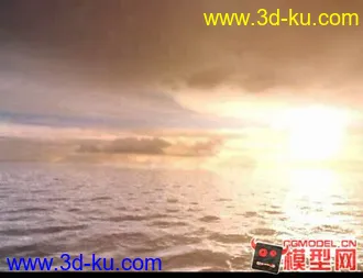 3D打印模型MAX超级漂亮的海面效果，期待你的收入囊中。的图片