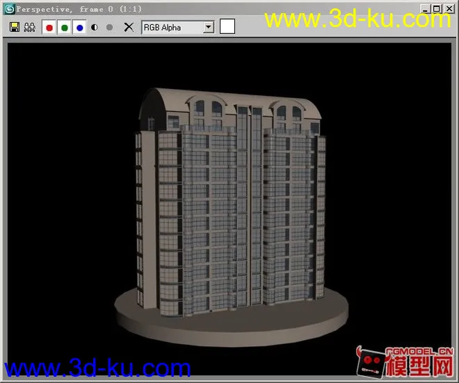 刚学3D，传几个住宅。。模型的图片1