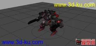 3D打印模型原创黑神机甲、有绑定、可变形的图片