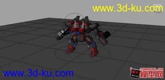3D打印模型原创黑神机甲、有绑定、可变形的图片
